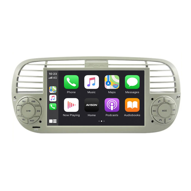 Navigation für Fiat 500 | Carplay | Android | DAB | Bluetooth | Mehr Optionen
