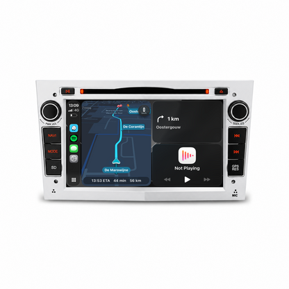 Navigation für Opel Silber 7" | Carplay | Android | DAB+ | Bluetooth | WIFI | CD