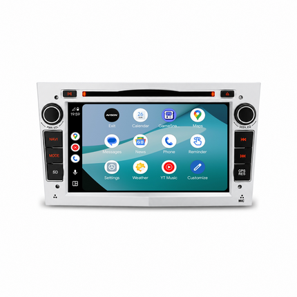 Navigation für Opel Silber 7" | Carplay | Android | DAB+ | Bluetooth | WIFI | CD