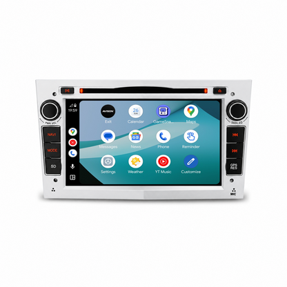 Navigation für Opel Silber 7" | Carplay | Android | DAB+ | Bluetooth | WIFI | CD