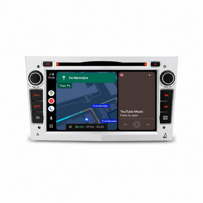Navigation für Opel Silber 7" | Carplay | Android | DAB+ | Bluetooth | WIFI | CD