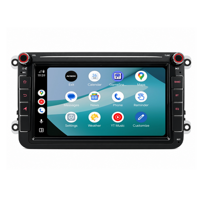 Navigation für VW Seat & Skoda 8 Zoll | Carplay | Android | DAB+ | Bluetooth | WLAN | AVN-R522