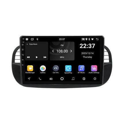 Navigation für Fiat 500 | Volle Touch | CarPlay | Android | Tupfen | Bluetooth | Schwarz | XR4