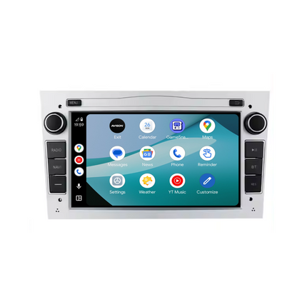 Navigation für Opel Silber 7" | Carplay | Android | DAB+ | Bluetooth | 32GB
