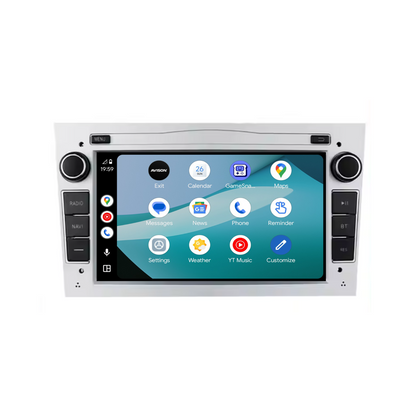 Navigation für Opel Silber 7" | Carplay | Android | DAB+ | Bluetooth | 32GB