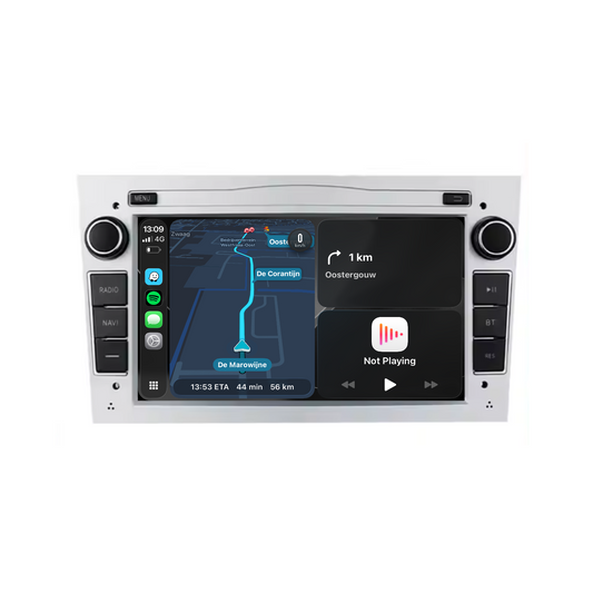 Navigation für Opel Silber 7" | Carplay | Android | DAB+ | Bluetooth | 32GB
