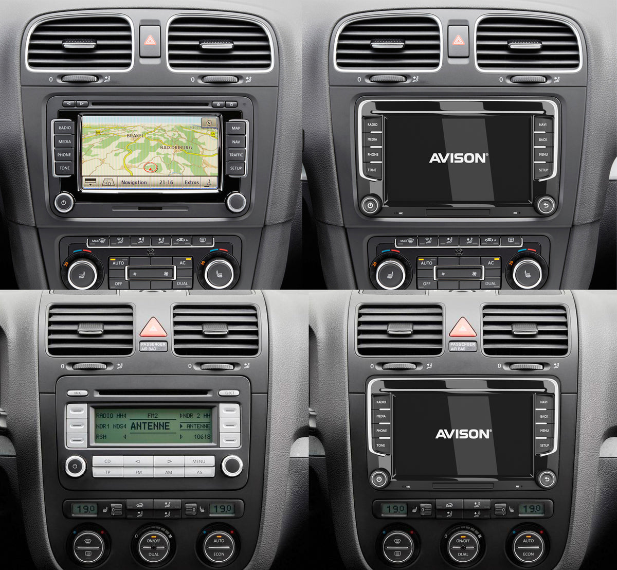 Navigation für VW Seat & Skoda 7" | CarPlay | Android Auto | DAB | 4 Core | 32GB