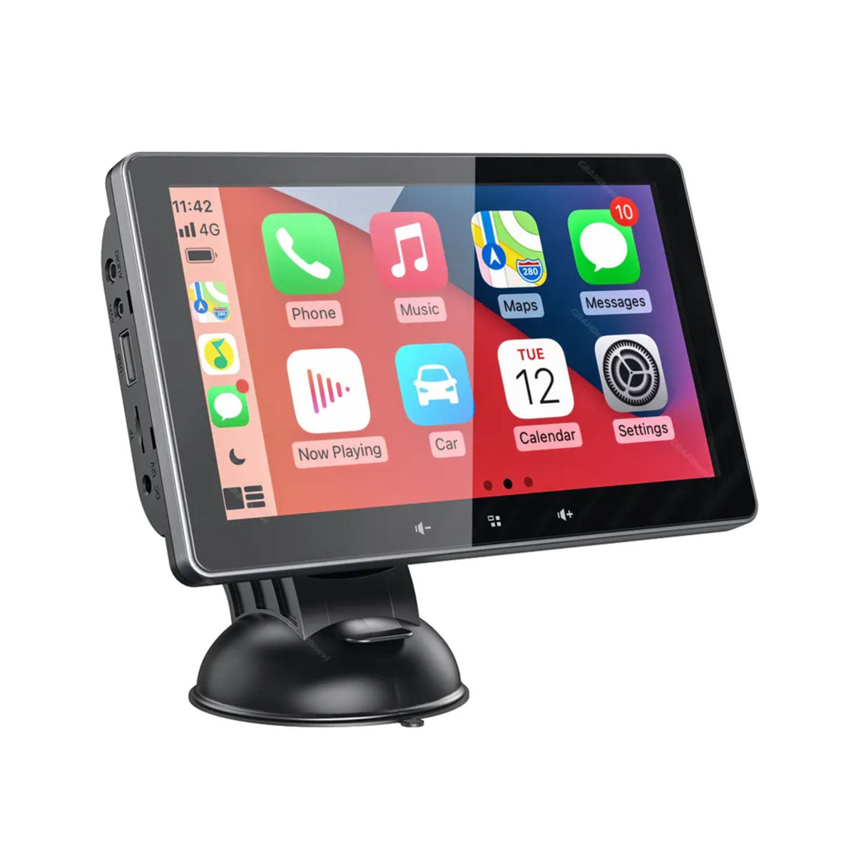 Tragbares Navigationssystem mit CarPlay und Android Auto | 7 Zoll | Bluetooth | FM-Transmitter | AUX