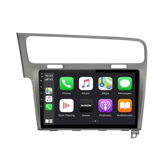 Golf 7 CarPlay Android Auto Autoradio gebürstet grau
