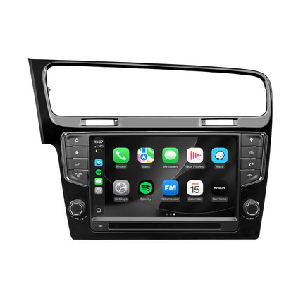 Navigationssystem für VW Golf 7 | CarPlay | Android | DAB+ | Bluetooth | Schwarz