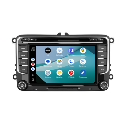 VW Seat & Skoda Navigation Pro | Kabelloses Carplay | Android Auto | DAB+ | 64 GB