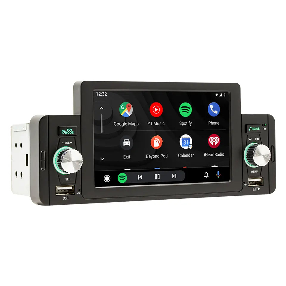 1 DIN 5" Autoradio mit CarPlay und Android Auto