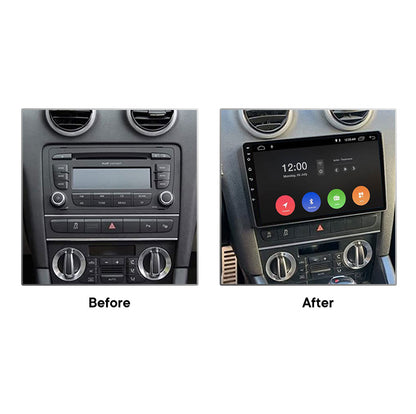 Navigation für Audi A3 mit 9 Zoll Bildschirm | Carplay | Android Auto | DAB | Bluetooth | 64 GB