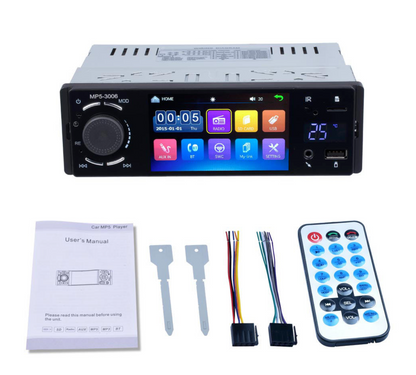 1 DIN Autoradio mit 4" Bildschirm | Bluetooth | FM | AUX | Kamera