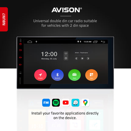 Universal 2 DIN Navigation 7" | Carplay | Android | DAB+ | WIFI | 64GB